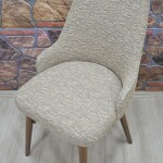 KILIFTEKS Kollu Sandalye Kılıfı Jakar, Kahve