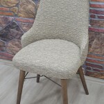 KILIFTEKS Kollu Sandalye Kılıfı Jakar, Kahve