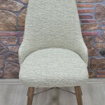 KILIFTEKS Kollu Sandalye Kılıfı Jakar, S.Kahve