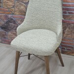 KILIFTEKS Kollu Sandalye Kılıfı Jakar, S.Kahve