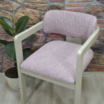 Medusa Sandalye Kılıfı Jakar Kumaş, Pembe