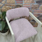 Medusa Sandalye Kılıfı Jakar Kumaş, Pembe