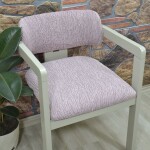 Medusa Sandalye Kılıfı Jakar Kumaş, Pembe