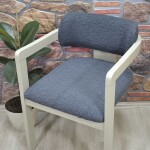 Medusa Sandalye Kılıfı Jakar Kumaş, Antrasit