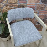 Medusa Sandalye Kılıfı Jakar Kumaş, Gri