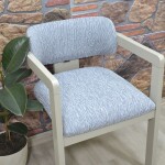 Medusa Sandalye Kılıfı Jakar Kumaş, Gri