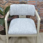 Medusa Sandalye Kılıfı Jakar Kumaş, Krem