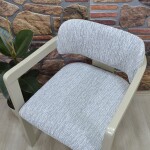 Medusa Sandalye Kılıfı Jakar Kumaş, Krem