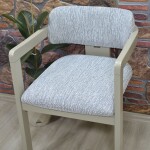 Medusa Sandalye Kılıfı Jakar Kumaş, Krem