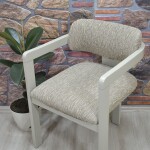 Medusa Sandalye Kılıfı Jakar Kumaş, Kahve