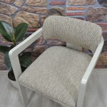 Medusa Sandalye Kılıfı Jakar Kumaş, Kahve