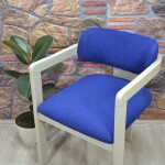 Medusa Sandalye Kılıfı Jakar Kumaş, Lacivert