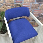 Medusa Sandalye Kılıfı Jakar Kumaş, Lacivert