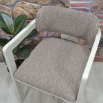 Medusa Sandalye Kılıfı Jakar Kumaş, Acı.Kahve