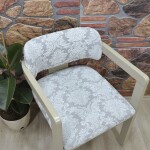 Medusa Sandalye Kılıfı Jakar Kumaş, Osmanlı.Krem