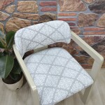 Medusa Sandalye Kılıfı Jakar Kumaş, BKL.Krem