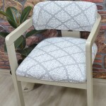 Medusa Sandalye Kılıfı Jakar Kumaş, BKL.Krem