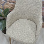 Büyük Kollu Sandalye Kılıfı Jakar Kumaş, Kahve