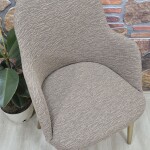 Büyük Kollu Sandalye Kılıfı Jakar Kumaş, K.Kahve