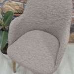 Büyük Kollu Sandalye Kılıfı Jakar Kumaş, K.Kahve