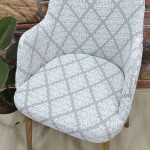 Büyük Kollu Sandalye Kılıfı Jakar Kumaş, Baklava Krem