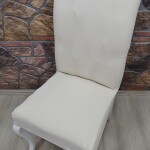 Battal Sandalye Kılıfı Lakos Kumaş, Krem