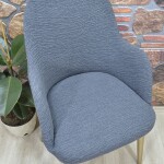 Büyük Kollu Sandalye Kılıfı Jakar Kumaş, Antrasit