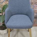 Büyük Kollu Sandalye Kılıfı Jakar Kumaş, Antrasit