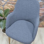 Büyük Kollu Sandalye Kılıfı Jakar Kumaş, Antrasit