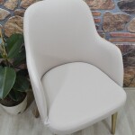 Büyük Kollu Sandalye Kılıfı Lakos Kumaş, Kakao