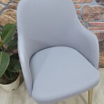 Büyük Kollu Sandalye Kılıfı Lakos Kumaşi, Gri