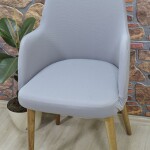 Büyük Kollu Sandalye Kılıfı Lakos Kumaşi, Gri