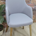 Büyük Kollu Sandalye Kılıfı Lakos Kumaşi, Gri