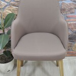 Büyük Kollu Sandalye Kılıfı Lakos Kumaş, K.KAhve