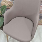 Büyük Kollu Sandalye Kılıfı Lakos Kumaş, K.KAhve