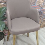 Büyük Kollu Sandalye Kılıfı Lakos Kumaş, K.KAhve