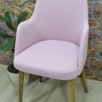 Büyük Kollu Sandalye Kılıfı Lakos Kumaş, Pembe