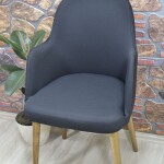 Büyük Kollu Sandalye Kılıfı Lakos Kumaş, Siyah