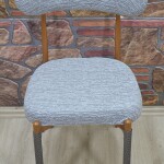 Teddy Sandalye Kılıfı Jakar, Gri