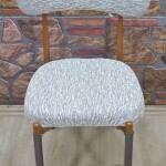 Teddy Sandalye Kılıfı Jakar, Krem