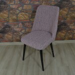 Sandalye Kılıfı Jakar Kumaş Buyuk Oval