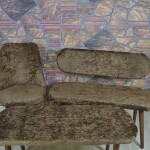 Bench Takımı Kılıfı 2 Sandalye 1 Bench 1 Puf