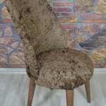 Retro Sandalye Kılıfı Kahve