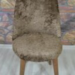 Retro Sandalye Kılıfı Kahve