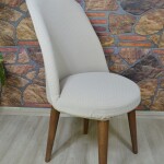 Retro Oval Sandalye Kılıfı