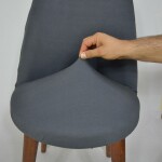 Retro Sandalye Kılıfı Antrasit