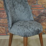 Retro Sandalye Kılıfı kadife kumaş