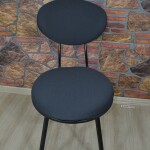 Sandalye Kılıfı Bar Sandalyesi Antrasit