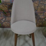 Sandalye Kılıfı Retro Oval Pıtıkara