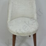 Retro Oval Sandalye Ortüsü (krem)